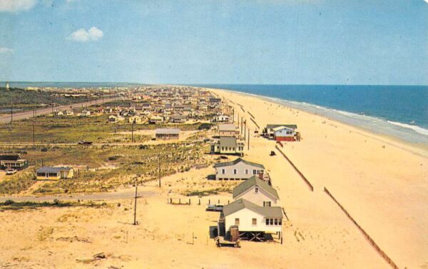 Fenwick Island Maryland Helicopter View Showing Cottages, Vintage PC U23046