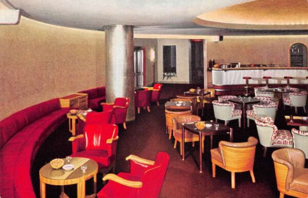 New York City New York Savoia Bar, NY World's Fair, Vintage Postcard U23048