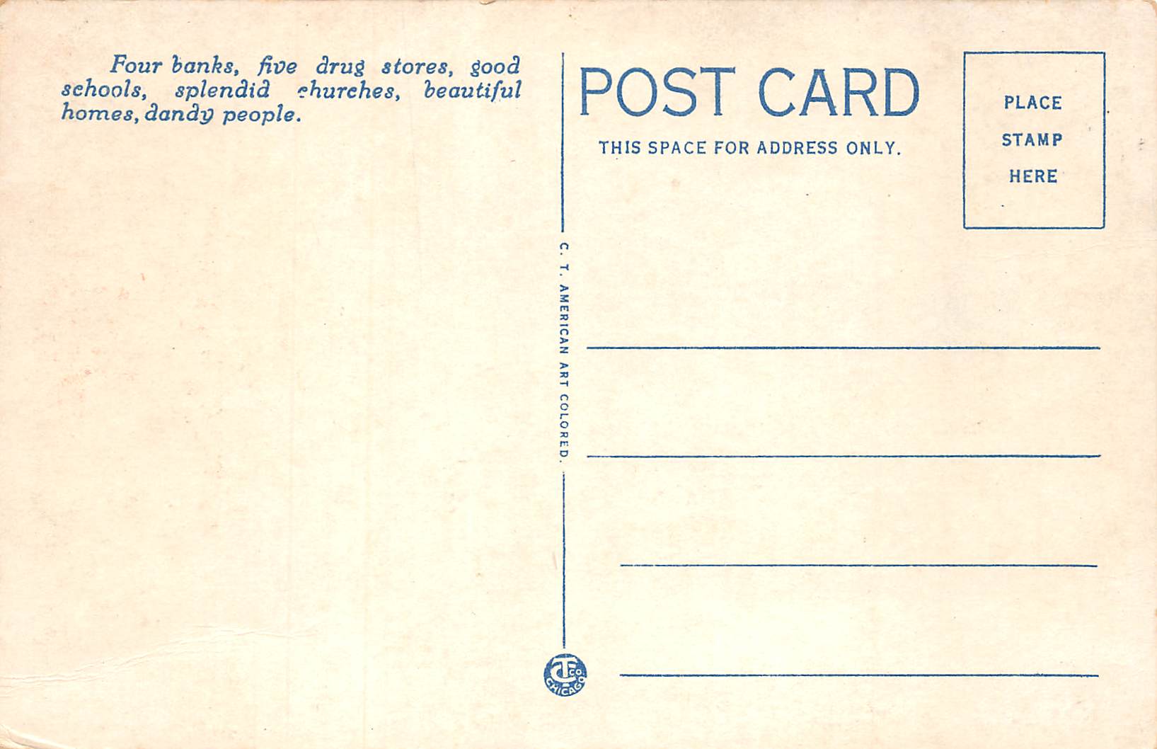 Mt. Sterling Kentucky Court Street, White Border, Vintage Postcard U23086 - Image 2