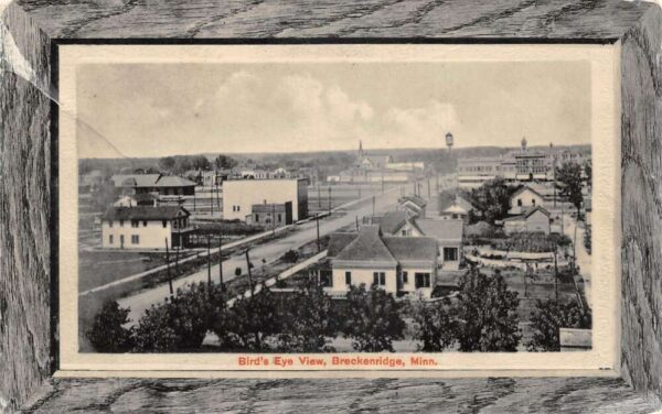Breckenridge Minnesota Birds Eye View Real Photo Vintage Postcard AA100694