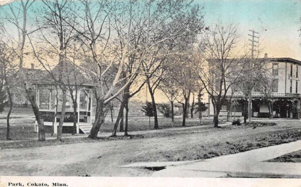Cokato Minnesota Park Scenic View Vintage Postcard AA100696