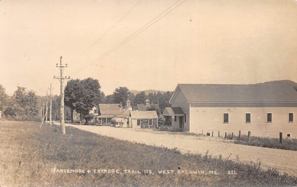 West Baldwin Maine Dancemore and Eatmore Trail 113 Real Photo Postcard AA100710