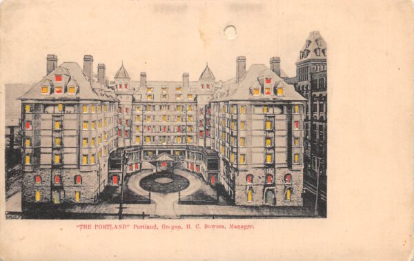 Portland Oregon The Portland Hold to Light Vintage Postcard AA100725