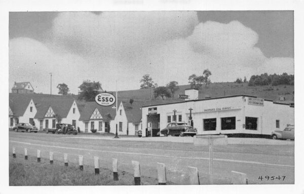 Franklin West Virginia Thompsons Esso Service Vintage Postcard AA100726
