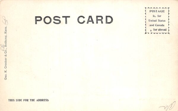 Anthony Kansas Main Street Vintage Postcard AA100729 - Image 2