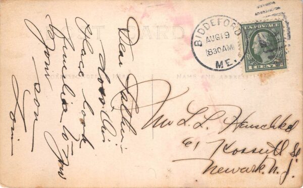 Biddeford Maine Main Street Soda Ice Cream Parlor Real Photo Postcard AA100743 - Image 2