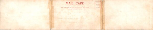 Red Oak Iowa Street Scene Tri-Fold Vintage Postcard AA100751 - Image 2