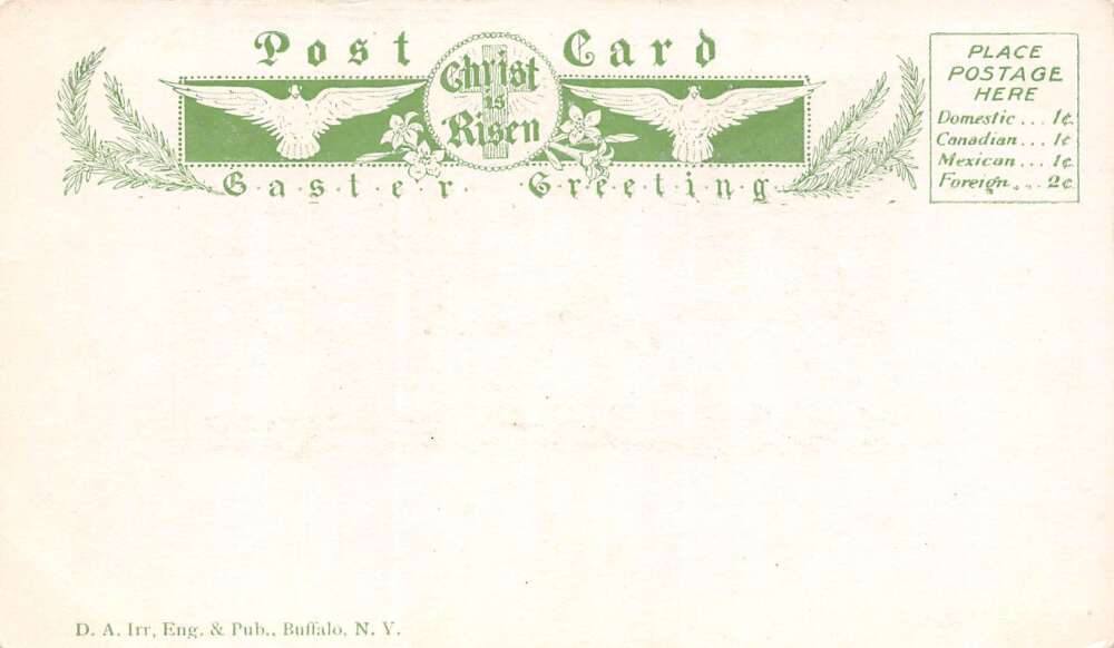 Easter Greetings, Artist Signed J.K. Thompson Angels Vintage Postcard U23124 - Image 2