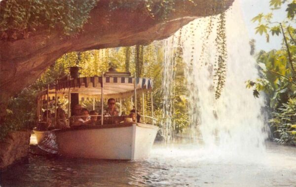 Anaheim California Disneyland, Schweitzer Falls, Adventureland Postcard U23134