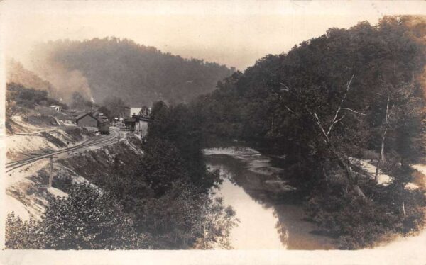 Cumberland Maryland Railroad Train Station Scenic View Real Photo PC AA100974