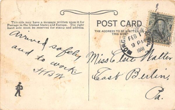 Morgantown West Virginia University Science Hall Vintage Postcard AA101003 - Image 2