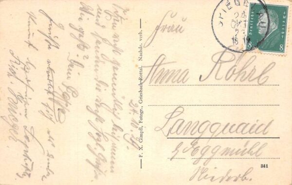 Kalm Spiegelau Germany Scenic View Vintage Postcard AA101047 - Image 2
