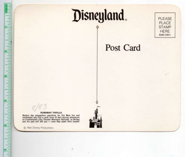 Disneyland Characters on Train Old West Mickey Minnie Oversized PC AA101063 - Image 2