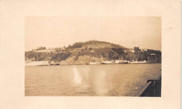 San Francisco California Naval Training Station from Ship Real Photo PC AA86638