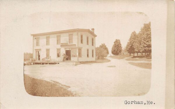 Gorham Maine Grovehill Buxton General Store Real Photo Vintage Postcard AA86645