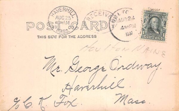 Houlton Maine Snell House and Central Stables Real Photo Postcard AA86657 - Image 2