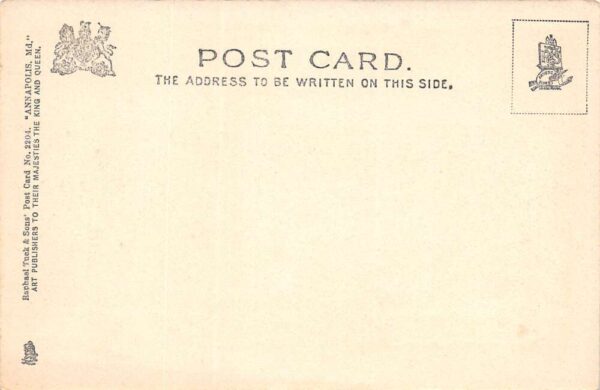 Annapolis Maryland Officers' Mess Hall, Naval Academy, Vintage Postcard U20200 - Image 2