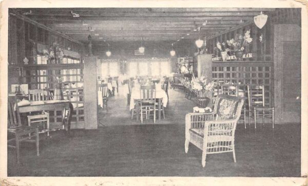 Yarmouth Foreside Maine Westcustogo Inn, B/W Lithograph, Vintage Postcard U20216