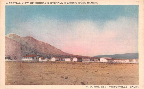 Victorville California Murray's Overall Wearing Dude Ranch, Vintage PC U20253