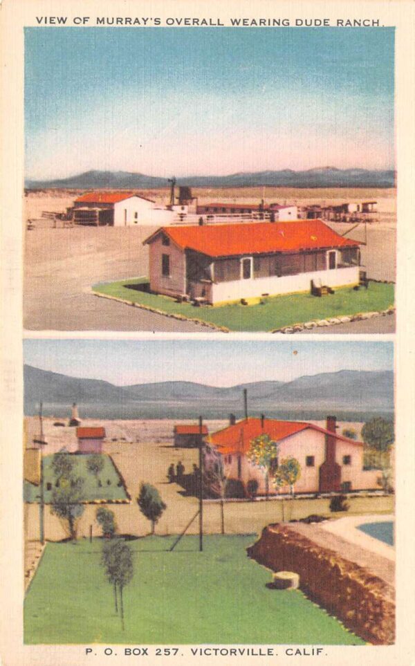 Victorville California Murray's Overall Wearing Dude Ranch, Vintage PC U20254