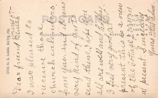 Greenwood Mtn. Maine Western Maine Sanitorium, Reception Cottage, RPPC U20338 - Image 2