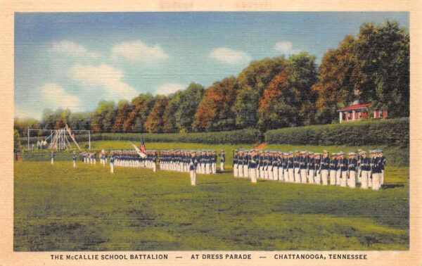 Chattanooga Tennessee The McCallie School Battalion, Dress Parade, PC U20374