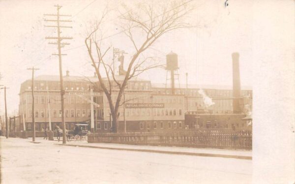 Whitman Massachusetts Regal Shoe Co Factory Real Photo Vintage Postcard AA86798