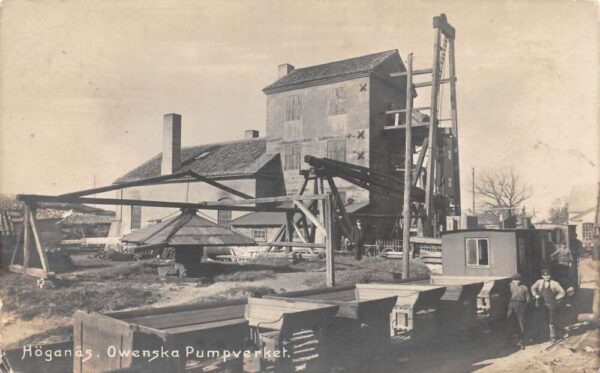 Hoganas Sweden Owenska Pumpverket Pumping Station Real Photo Postcard AA86799
