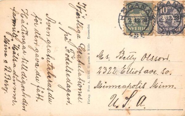 Hoganas Sweden Owenska Pumpverket Pumping Station Real Photo Postcard AA86799 - Image 2