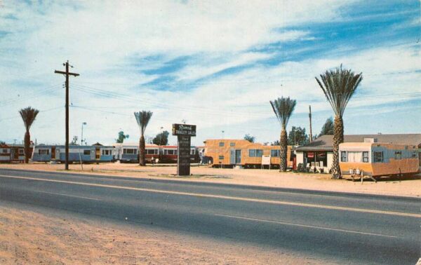 Chandler Arizona Ranch Trailer Sales Vintage Postcard AA86840