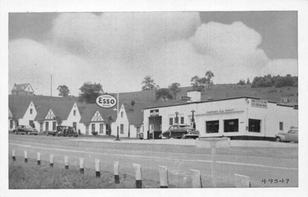 Franklin West Virginia Thompson's Esso Service Vintage Postcard AA86852