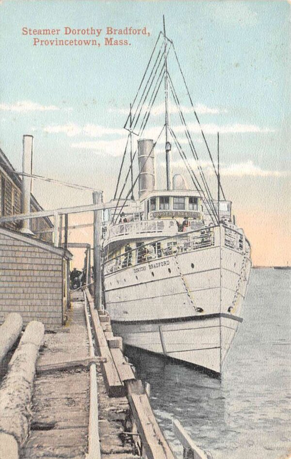 Provincetown Massachusetts Steamer Dorothy Bradford Vintage Postcard AA86855