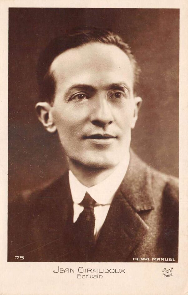 Jean Giraudoux Writer Portrait Real Photo Vintage Postcard AA86881