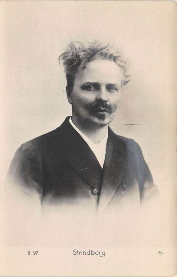 August Strindberg Swedish Playwright Novelist Portrait Real Photo PC AA86886