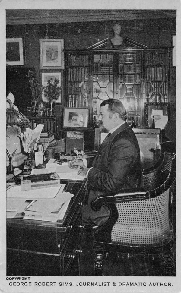 George Robert Sims Journalist Dramatic Author Writer Vintage Postcard AA86890