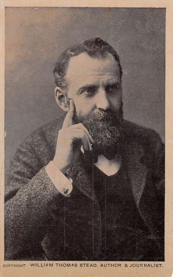 William Thomas Stead Author and Journalist Vintage Postcard AA86892