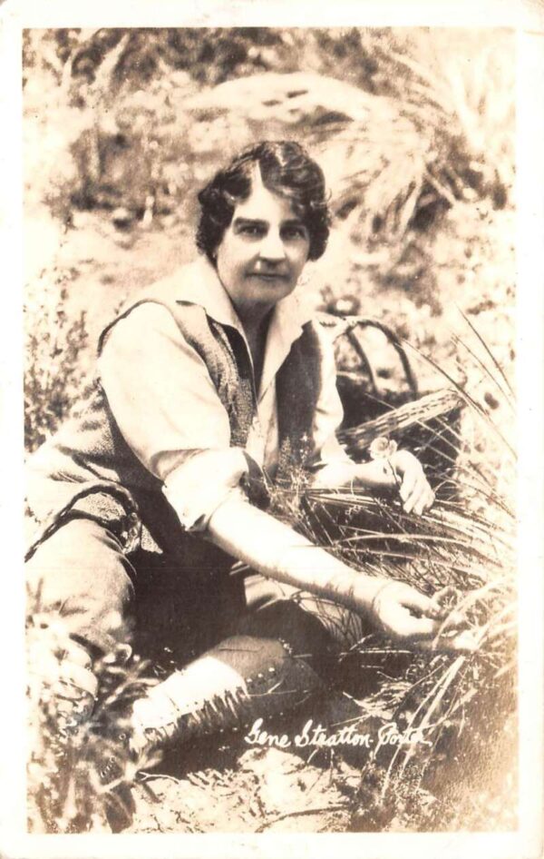 Gene Stratton Porter Writer Photographer Naturalist Real Photo Postcard AA86896
