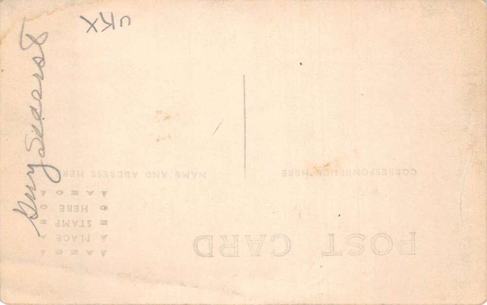 Man in Car Automobile Wm H Secrest Real Photo Vintage Postcard AA86900 - Image 2