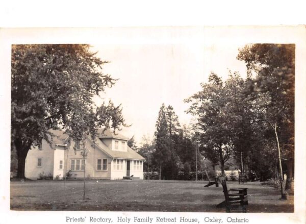 Oxley Canada Holy Family Retreat Home Priests rectory Real Photo PC AA86902