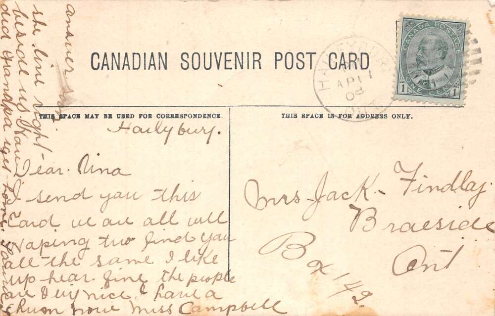 Haileybury Ontario Canada Vendrome Hotel Vintage Postcard AA86918 - Image 2