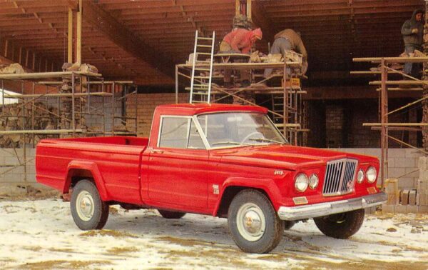 1964 Jeep Gladiator Townside Truck Auto Ad Vintage Postcard AA87037