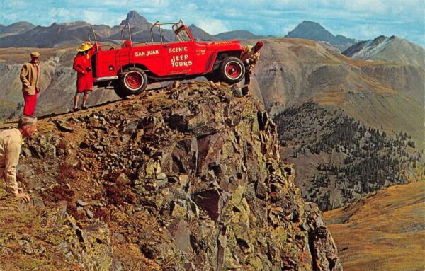 Ouray Colorado Hensen Creek Canyon San Juan Scenic Jeep Tour Postcard AA87038