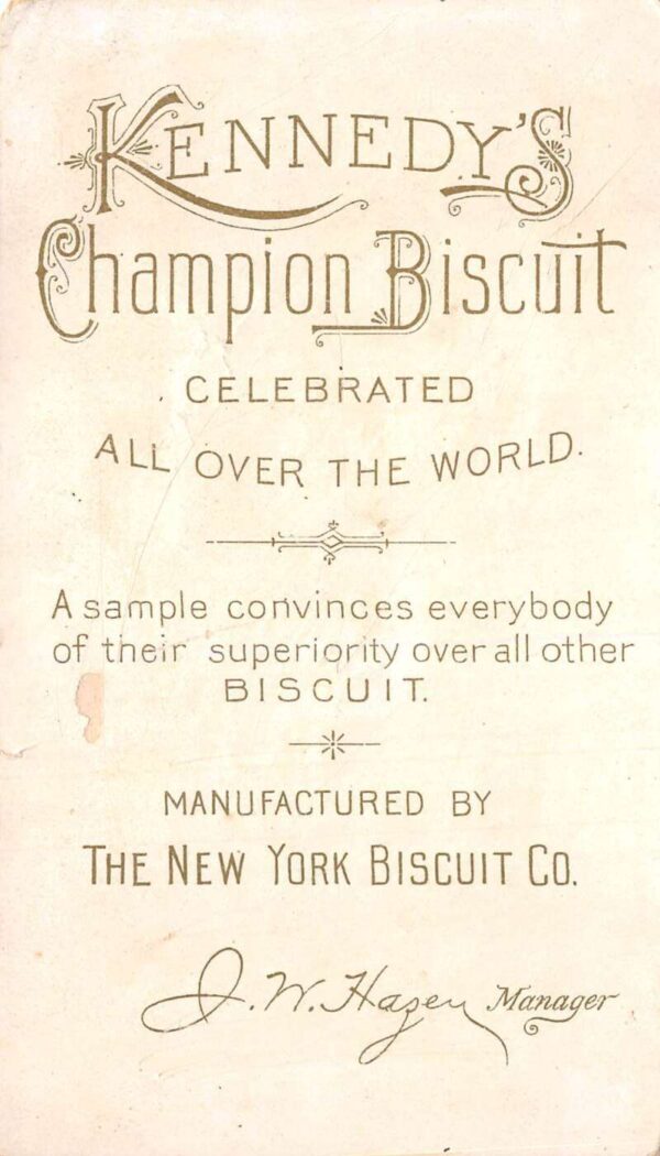 Cambridgeport Massachusetts Kennedy Champion Biscuit Factory Trade Card AA87045 - Image 2
