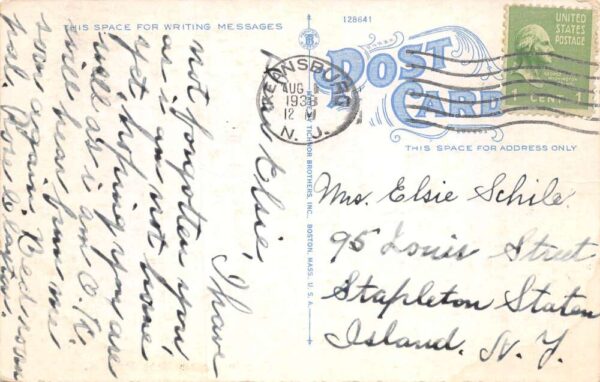 Keansburg New Jersey Greetings Sunset Scenic View Vintage Postcard AA87065 - Image 2