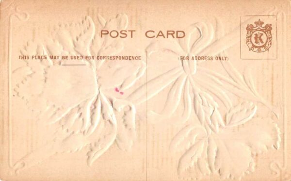 Morris New York Greetings Flowers Airbrushed Embossed Postcard AA87085 - Image 2