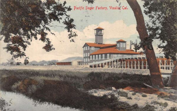 Visalia California Pacific Sugar Factory Vintage Postcard AA87101