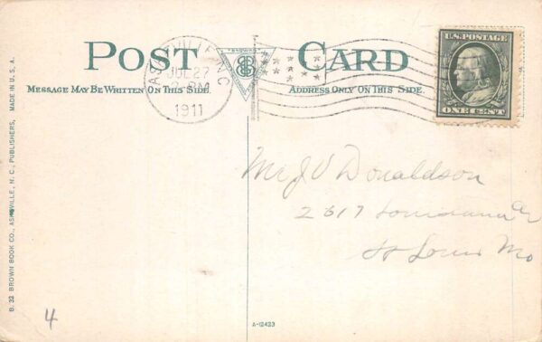 Biltmore North Carolina Post Office Vintage Postcard AA87108 - Image 2