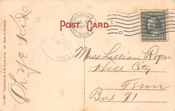 Chattanooga Tennessee The Chattanooga Paddle Steamer at Wharf Postcard AA87115 - Image 2
