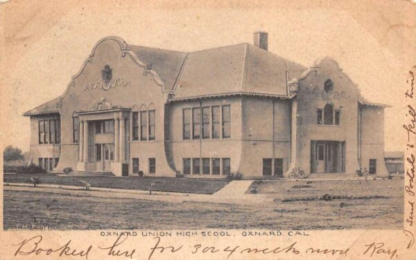Oxnard California Union High School Vintage Postcard AA87118