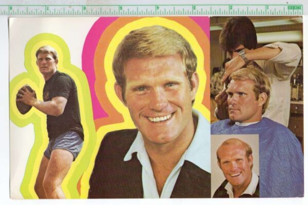 New Man Qaylar Hairpiece Mens Wig Advertising Oversized Vintage Postcard AA87126